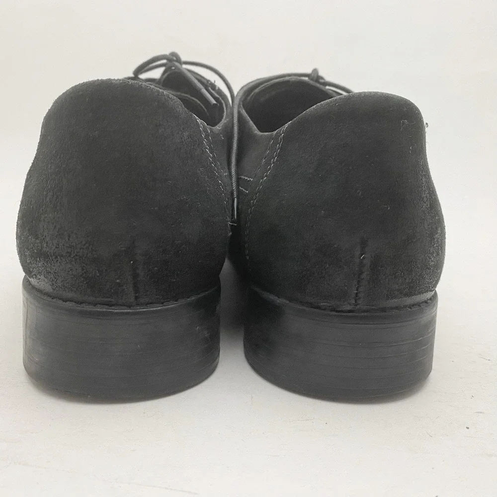 Clarks Mens Black Suede Oxford Dress Shoes Lace Up‎ Comfort Business Casual 8.5M